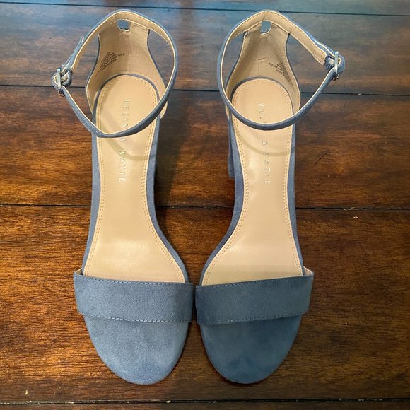 Kelly & Katie Shoes - Katie & Kelly Blue Suede Heel